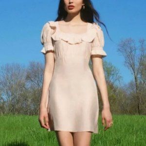 Reformation Frappe Dress Sz6 Almond